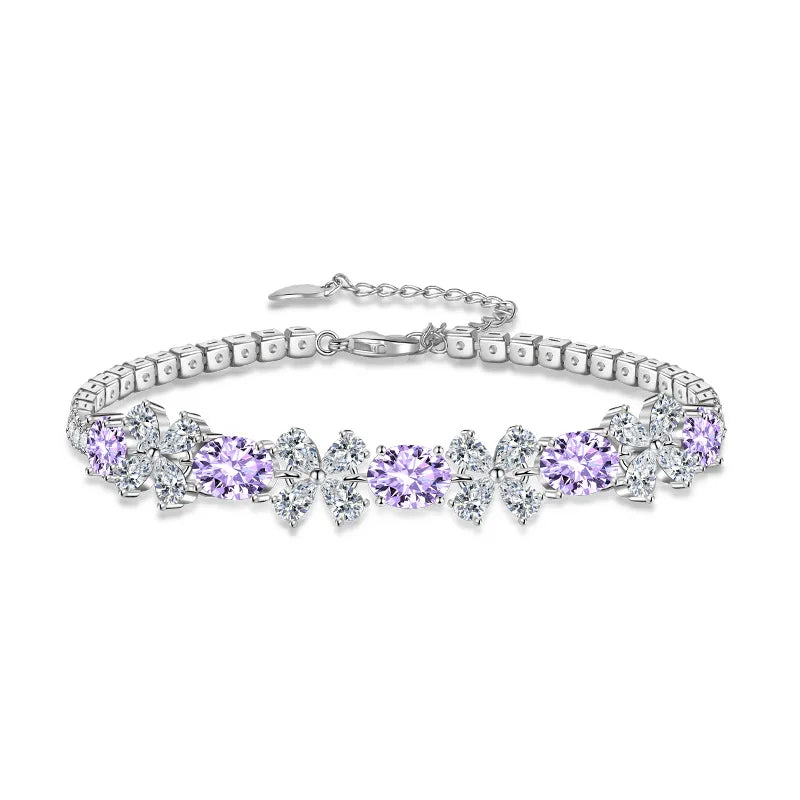 Flower CZ Bracelet for Women Wedding Jewelry