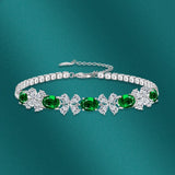 Flower CZ Bracelet for Women Wedding Jewelry