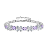 Flower CZ Bracelet for Women Wedding Jewelry