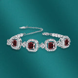 Multicolor Oval CZ Bracelet for Women Wedding Jewelry