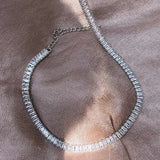 2 Sizes Zirconia Necklaces for Women CZ Necklace Wedding Accessories