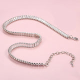 2 Sizes Zirconia Necklaces for Women CZ Necklace Wedding Accessories