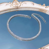 2 Sizes Zirconia Necklaces for Women CZ Necklace Wedding Accessories
