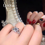 Eternity Ring CZ Wedding Bands Femme Girls Couples Gift UR0667