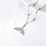 Mermaid Fish Tail CZ Bracelet Crystal Fashionable Jewelry Accessories