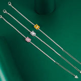 Multicolor CZ Bracelet for Women Wedding Jewelry