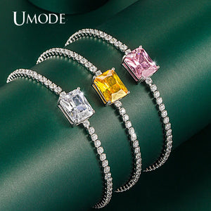 Multicolor CZ Bracelet for Women Wedding Jewelry