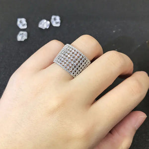 CZ Ring Wedding Bands for Women UR0679