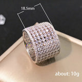 CZ Ring Wedding Bands for Women UR0679