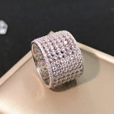 CZ Ring Wedding Bands for Women UR0679
