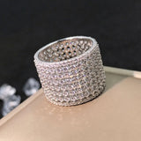 CZ Ring Wedding Bands for Women UR0679