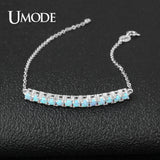 925 Silver Opal Charm Bracelet for Women ULB0143
