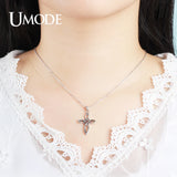 925 Sterling Silver Chinese Knot Pendant Necklace Hollow Charm Gift