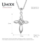 925 Sterling Silver Chinese Knot Pendant Necklace Hollow Charm Gift