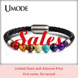 Chakra Bracelet for Women Tree Clover Charm Link Chain Bracelet