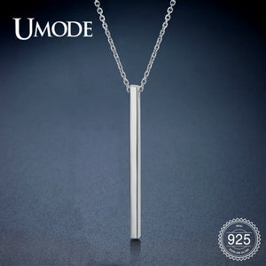 Geometric 925 Silver Pendant Necklace for Women ULN0192