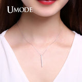 Geometric 925 Silver Pendant Necklace for Women ULN0192
