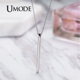 Geometric 925 Silver Pendant Necklace for Women ULN0192