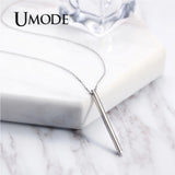 Geometric 925 Silver Pendant Necklace for Women ULN0192