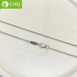 925 Sterling Silver Chain Necklace 40+5CM for Women Fine Jewelry