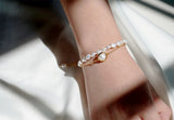 Bromance Bracelet Women Double Freshwater Pearl Ins Bracelet