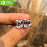 925 Silver Moissanite Diamond Earrings Wedding Jewelry