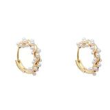 Versatile Round Pearl Earrings Female Jewelry