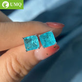 925 Silver Paraiba Tourmaline Gemstone Ear Studs Earrings