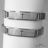 Unisex Prayer Hail Marys Bracelet Stainless Steel
