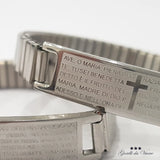 Unisex Prayer Hail Marys Bracelet Stainless Steel
