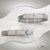 Unisex Prayer Hail Marys Bracelet Stainless Steel