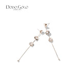 Small Fresh Flower Earrings Sweet Net Celebrity Ear Clip