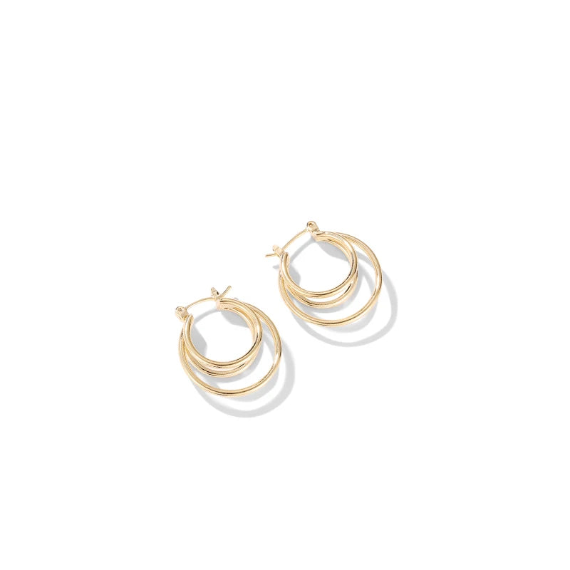 Small Fresh Flower Earrings Sweet Net Celebrity Ear Clip Female