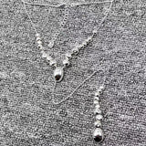 925 Silver Beads Necklace Jewelry