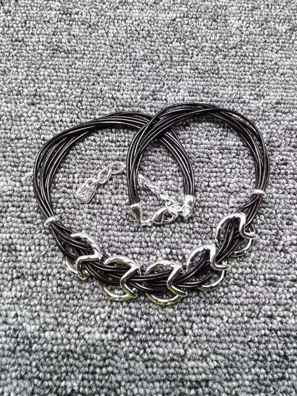 UNOde50 925 Silver Charm Necklace, Unique Rope Jewelry Gift