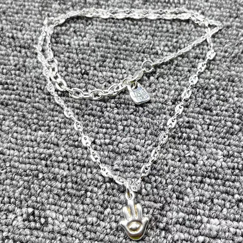 UNOde50 Silver Palm Pendant Necklace Holiday Jewelry Gift