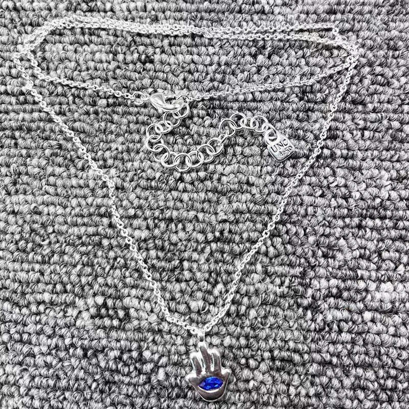 UNOde50 Silver Palm Pendant Necklace - Holiday Jewelry Gift