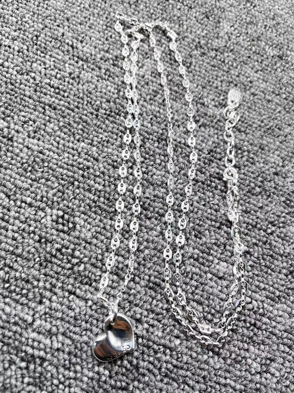 UNOde50 Heart Pendant Necklace Silver
