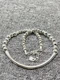 UNOde50 Electroplated 925 Silver Beads Necklace
