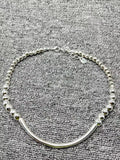UNOde50 Electroplated 925 Silver Beads Necklace