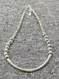 UNOde50 Electroplated 925 Silver Beads Necklace