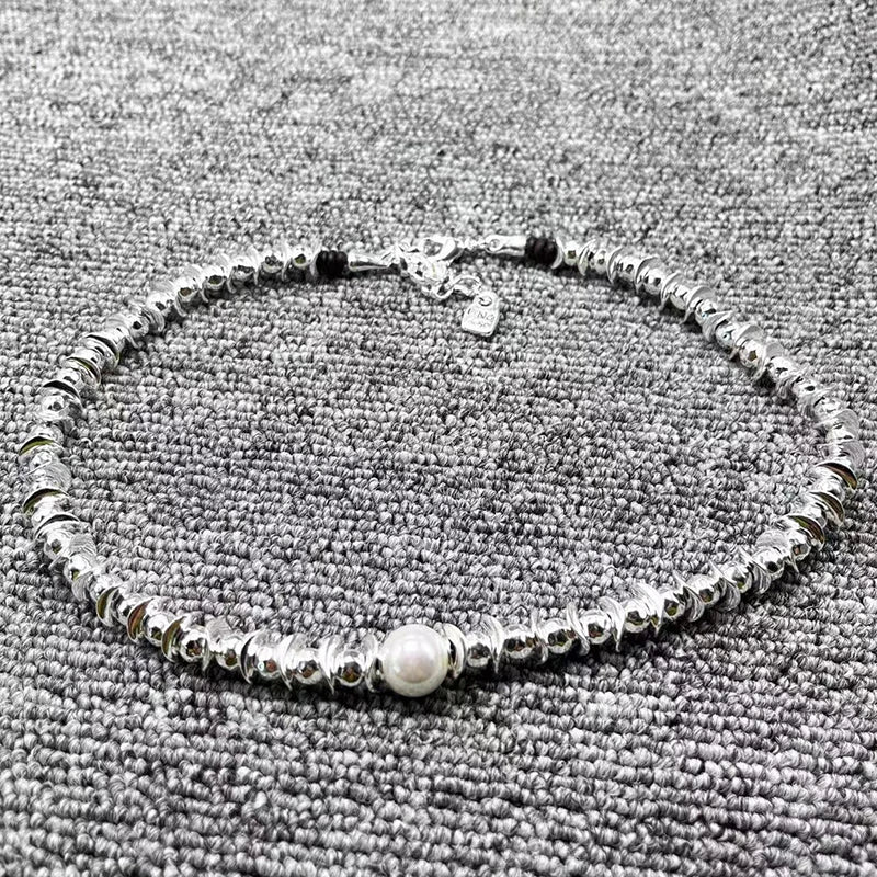 925 Silver Pearl Necklace Jewelry