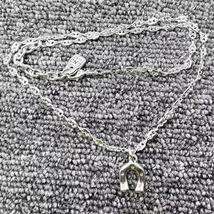 UNOde50 Silver Horseshoe Pendant Necklace Holiday Gift