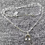 UNOde50 Silver Horseshoe Pendant Necklace Holiday Gift