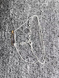 Electroplated 925 Silver Nameplate Love and Lucky Necklace