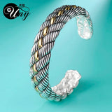 Antique Cable Wire Bracelet Vintage Bangles Christmas Cuff Bracelets