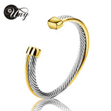 Vintage Twisted Wire Cross Bracelet