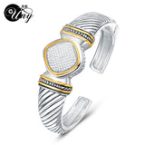 CZ Bangle Bracelet Spring Claps Bangles Christmas Bracelets