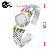 CZ Bangle Bracelet Spring Claps Bangles Christmas Bracelets