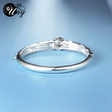 Retro Two Tone Bracelet Antique Bangles Vintage Christmas Women Cuff